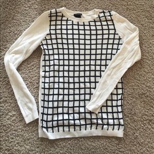 Window pane sweater from Ann Taylor